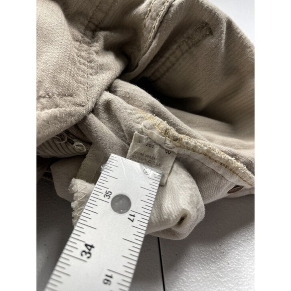 Vintage Levis 709 Corduroy Pants Women’s 24 Brown Scovill Cords White Tab 80s - Picture 4 of 10